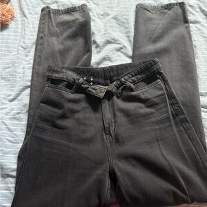 Ksubi Men's Charcoal Straight Jeans